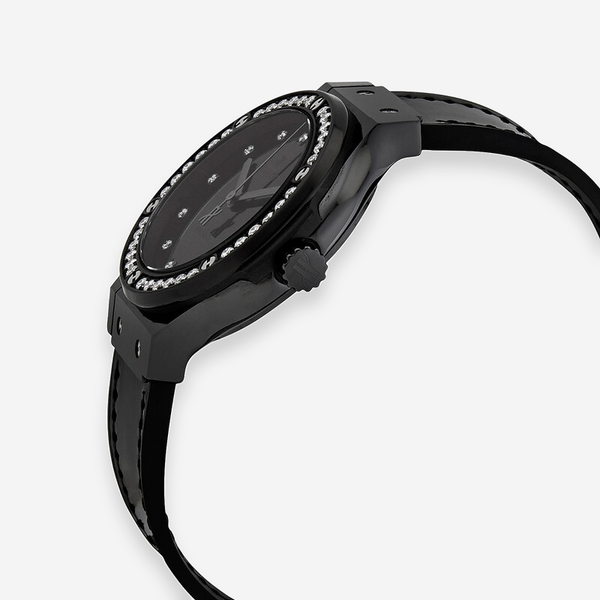 Hublot Classic Fusion Black Magic Ceramic Diamond Automatic Ladies Watch 565.CX.1210.VR.1204
