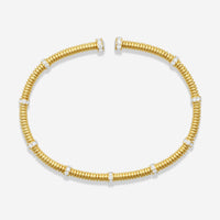 Lugano 18K Yellow Gold Diamond Cuff Bracelet 226-39 - THE SOLIST