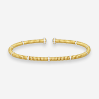 Lugano 18K Yellow Gold Diamond Cuff Bracelet 226-36 - THE SOLIST