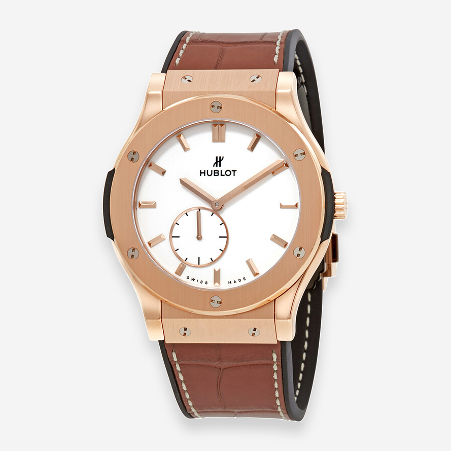 Hublot Classic Fusion Classico Ultra Thin 18K Rose Gold Manual Wind Men's Watch 515.ox.2210.lr