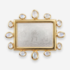Elizabeth Locke 18K Yellow Gold Moonstone and Carved Mother of Pearl Gambling Counter Brooch OG-36174 - THE SOLIST