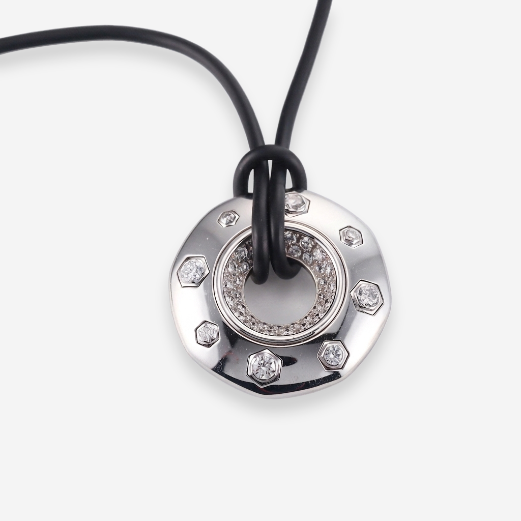 Audemars Piguet Royal Oak 18K White Gold Diamond Pendant Necklace OG-35611 - THE SOLIST