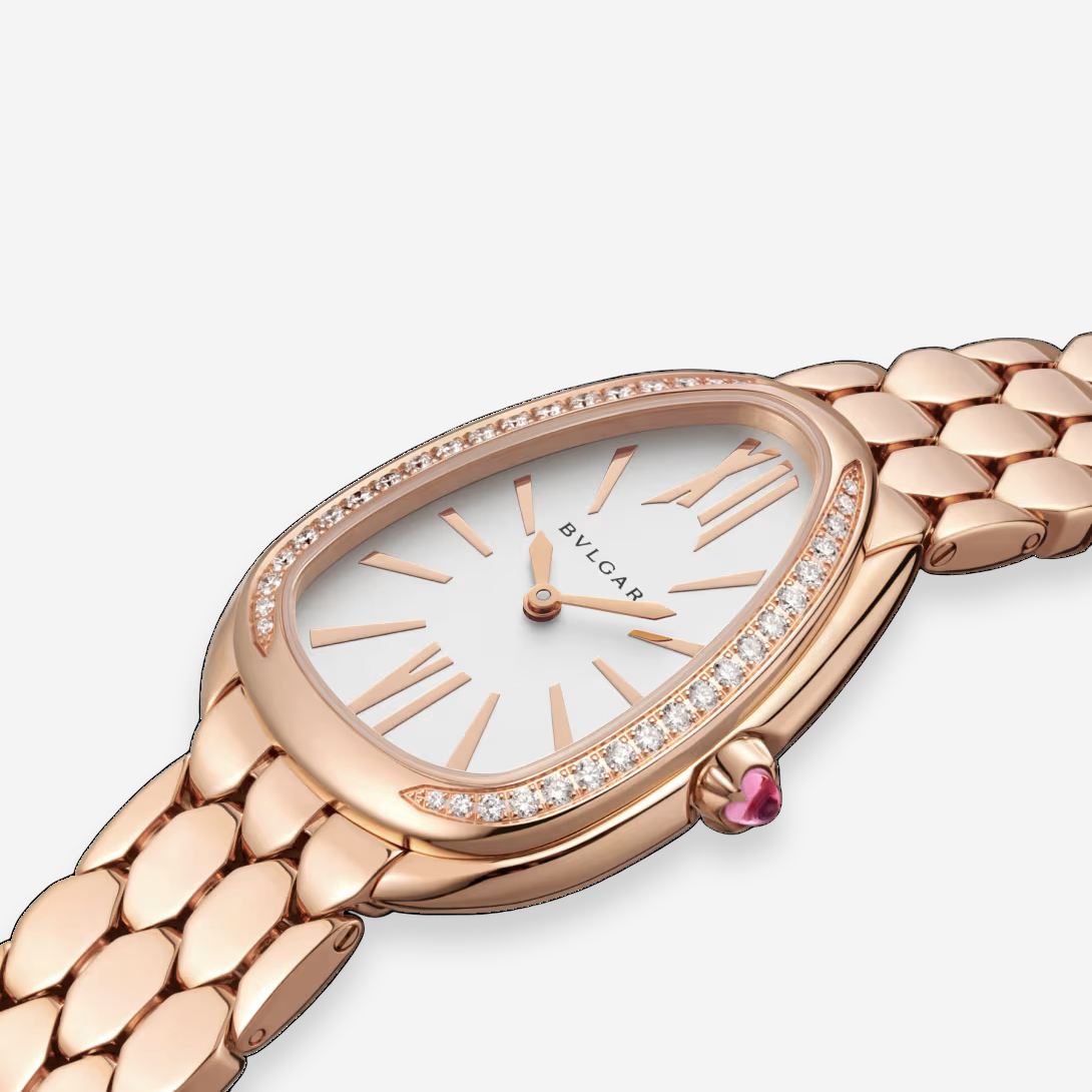 Bulgari Serpenti Seduttori 18K Rose Gold Diamond Quartz Ladies Watch 103146 - THE SOLIST