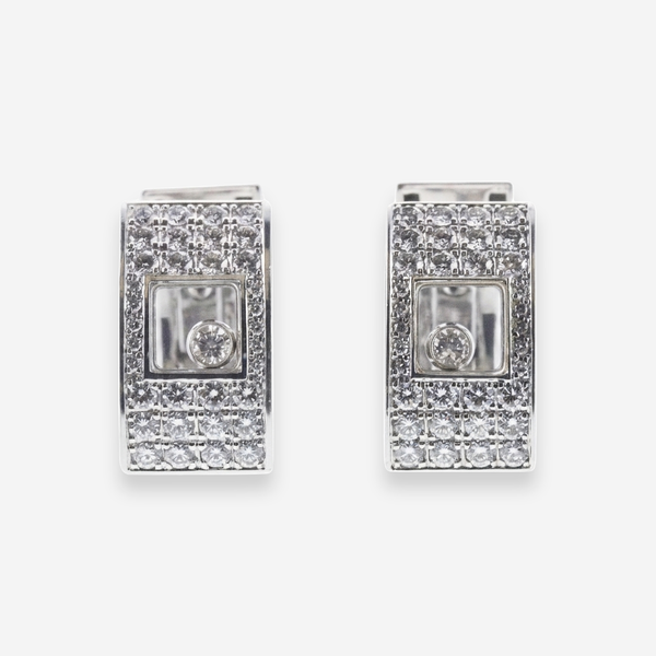 Chopard Happy Diamonds 18K White Gold Diamond Cufflinks OG-2882 - THE SOLIST