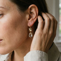 Pomellato Bahia 18K Rose Gold Prasiolite Drop Earrings A139-139