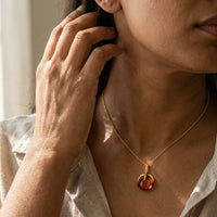 Pomellato Veleno 18K Rose Gold Madeira Citrine Pendant Necklace F.A601/07/OV-138 - THE SOLIST