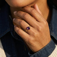 Pomellato M'ama non M'ama 18K Rose Gold Amethyst Ring Sz. 4.75 A.B004T/07OX-97 - THE SOLIST