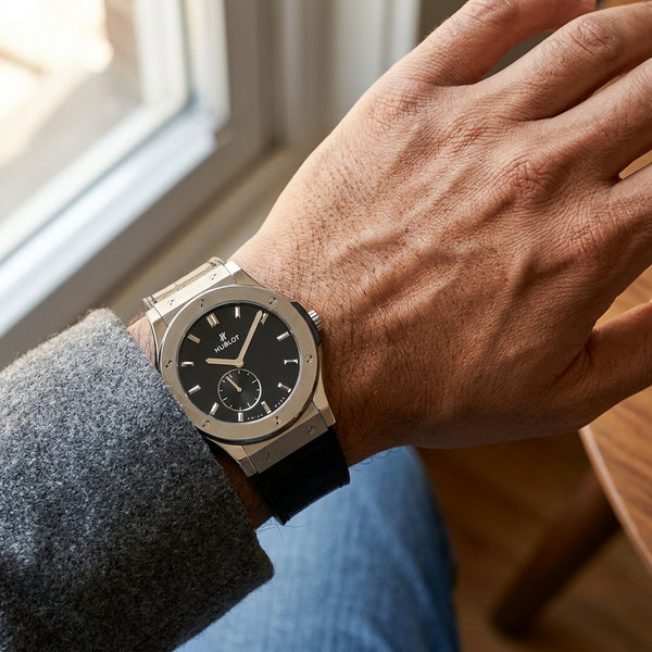 Hublot Classic Fusion Classico Ultra Thin Titanium Manual Wind Men's Watch 515.nx.1270.lr
