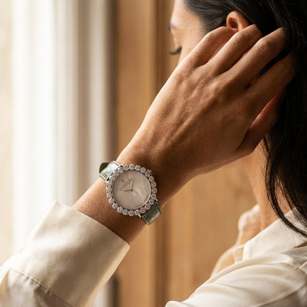 Corum Heritage Sublissima 18K White Gold Diamond Automatic Ladies Watch Z058/03285 - THE SOLIST