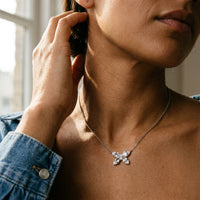 Lugano Kite 18K White Gold Diamond Pendant Necklace 1432218 - THE SOLIST