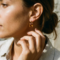 Pomellato Lola 18K Rose Gold Madeira Citrine Drop Earrings A143-143