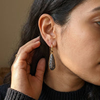 Pomellato Arabesque 18K Rose Gold Titanium Drop Earrings O.B503/T/07-94 - THE SOLIST