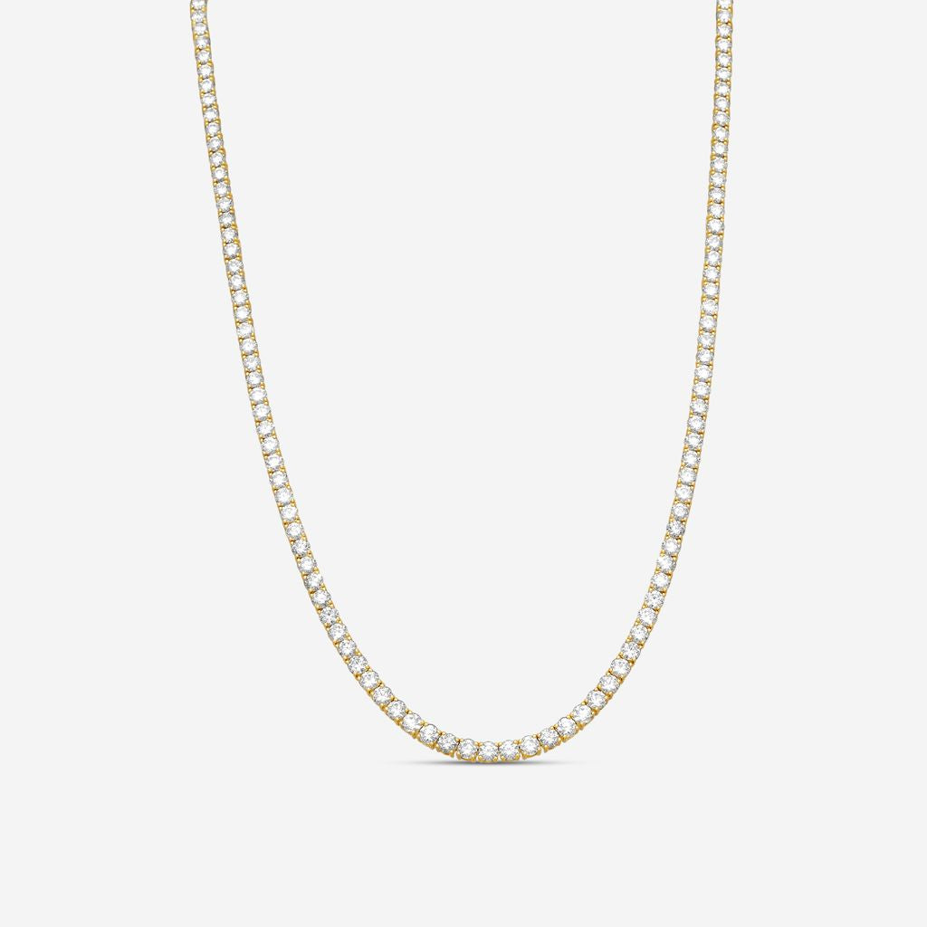 Ina Mar 14K Yellow Gold Diamond 4-Prong Tennis Necklace N1197K-FY-1500F - THE SOLIST