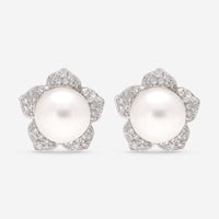 London Pearl 18K White Gold Diamond and South Sea Pearls 13.5 - 14mm Earrings E1983SS - THE SOLIST - London Pearl