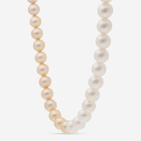 London Pearl Cultured Gold and White 8.8 - 8.5 mm Strand Necklace NFMX1724 - THE SOLIST - London Pearl
