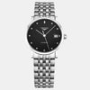 Longines Elegant Stainless Steel Black Dial Diamond Automatic Men's Watch L4.809.4.11.2 - THE SOLIST - Longines