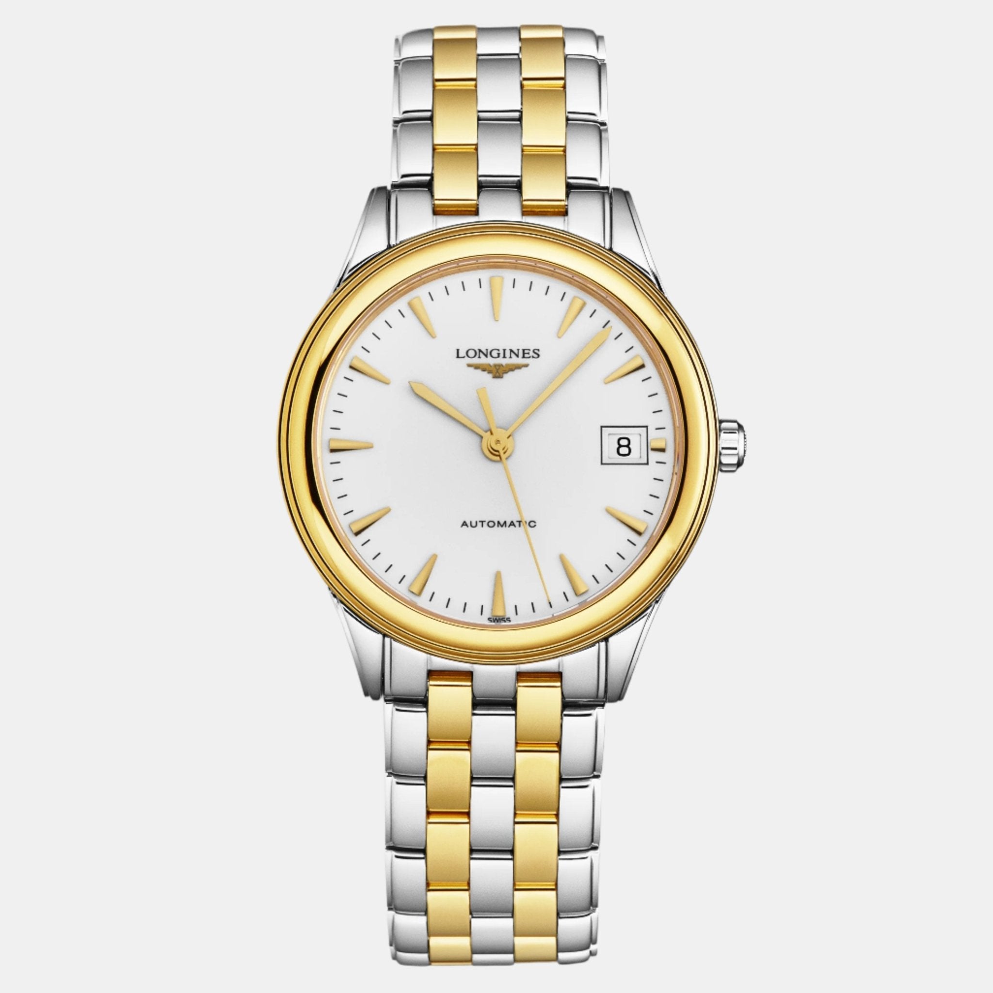 Longines Flagship Silver Dial Two - tone Automatic Ladies Watch L4.774.3.22.7 - THE SOLIST - Longines