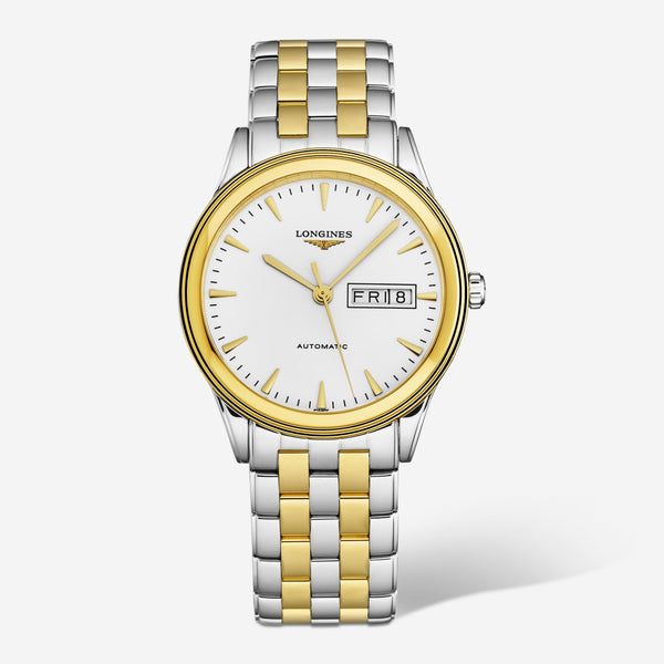 Longines Flagship Stainless Steel & 18K Yellow Gold Automatic Men's Watch L48993227 - THE SOLIST - Longines