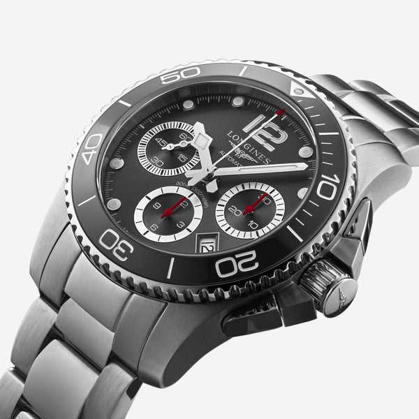 Longines HydroConquest Chronograph Stainless Steel Automatic Men's Watch L37834766 - THE SOLIST - Longines