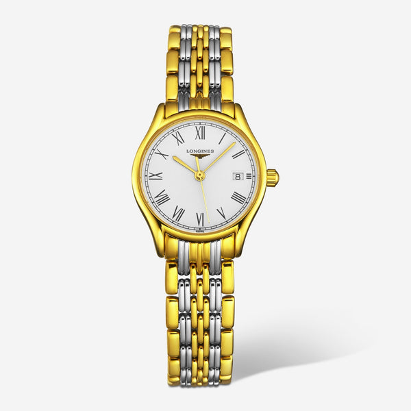 Longines Lyre Stainless Steel & 18K Yellow Gold Quartz Ladies Watch L42592117 - THE SOLIST - Longines