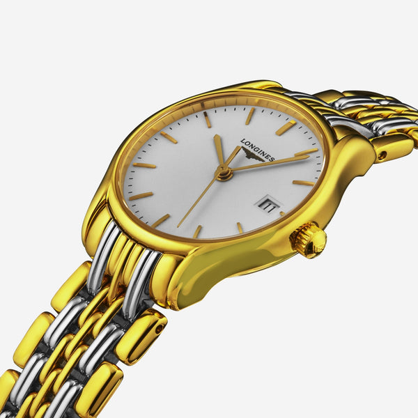 Longines Lyre Stainless Steel & 18K Yellow Gold Quartz Ladies Watch L42592127 - THE SOLIST - Longines