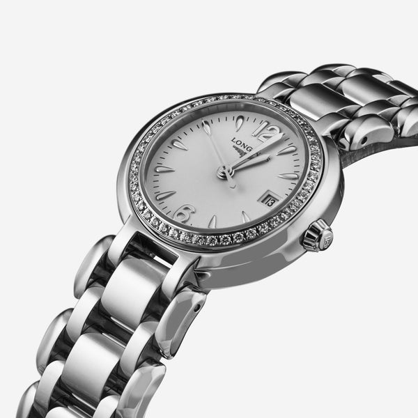 Longines PrimaLuna Stainless Steel Quartz Ladies Watch L81100166 - THE SOLIST - Longines