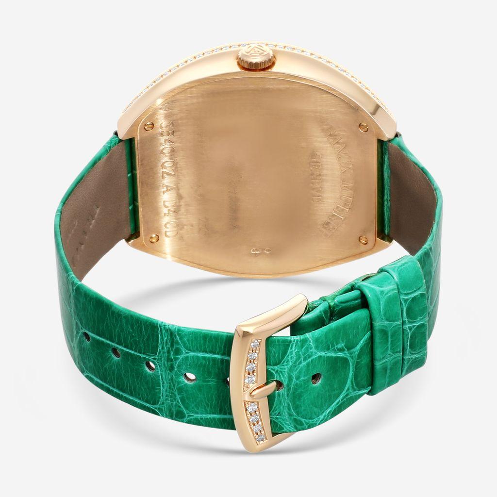 Franck Muller Infinity 18K Rose Gold Diamond Quartz Ladies Watch 3540QZAD4CD