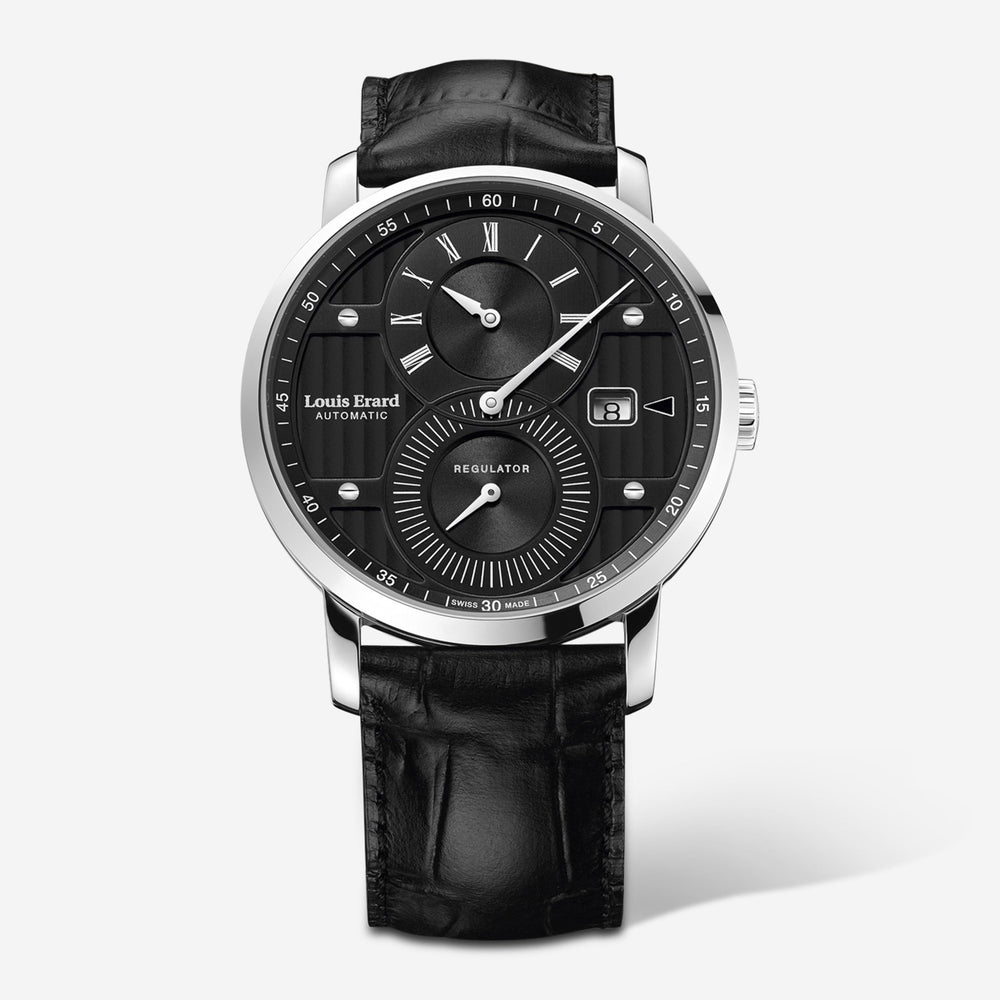 Louis Erard Excellence Regulator Stainless Steel Automatic Men's Watch 86236AA02.BDC51 - THE SOLIST - Louis Erard