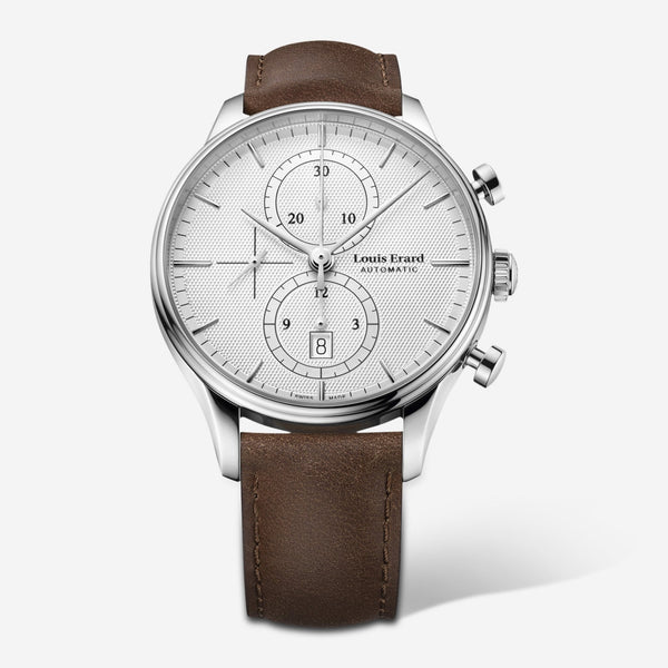 Louis Erard Héritage Chronograph Stainless Steel Automatic Men's Watch 78289AA21.BVA01 - THE SOLIST - Louis Erard