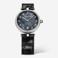 Louis Erard Romance Diamond Black Mother of Pear Ladies Quartz Watch 11810SE19.BDCB7 - THE SOLIST - Louis Erard