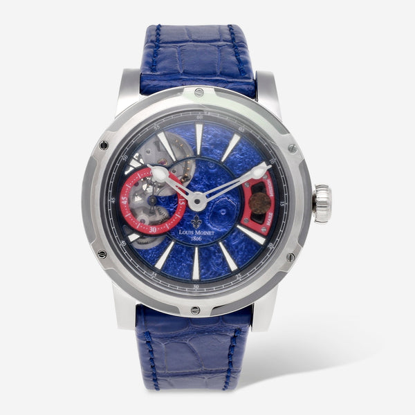 Louis Moinet Mars Mission Blue Stainless Steel LE Automatic Men's Watch LM - 75.10.MA - B - THE SOLIST - Louis Moinet