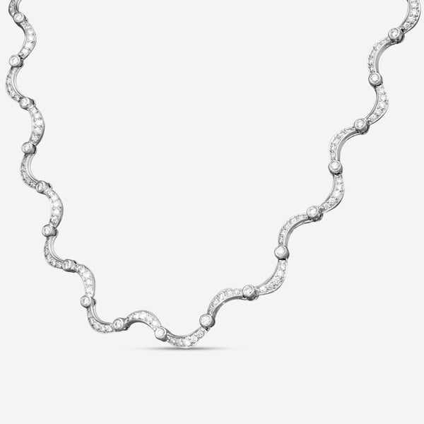 Suna Platinum Diamond Choker Necklace N251P