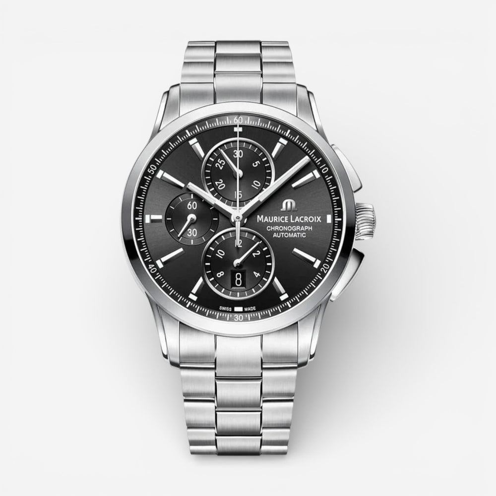 Maurice Lacroix Pontos Chronograph Stainless Steel Automatic Men's Watch PT6388-SS002-330-1
