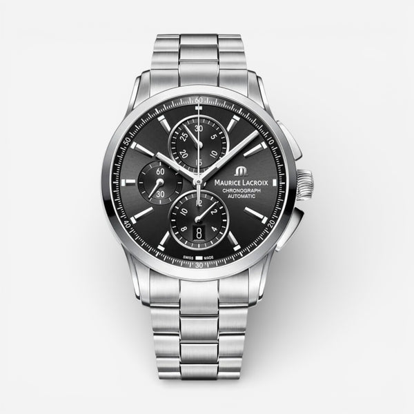Maurice Lacroix Pontos Chronograph Stainless Steel Automatic Men's Watch PT6388-SS002-330-1