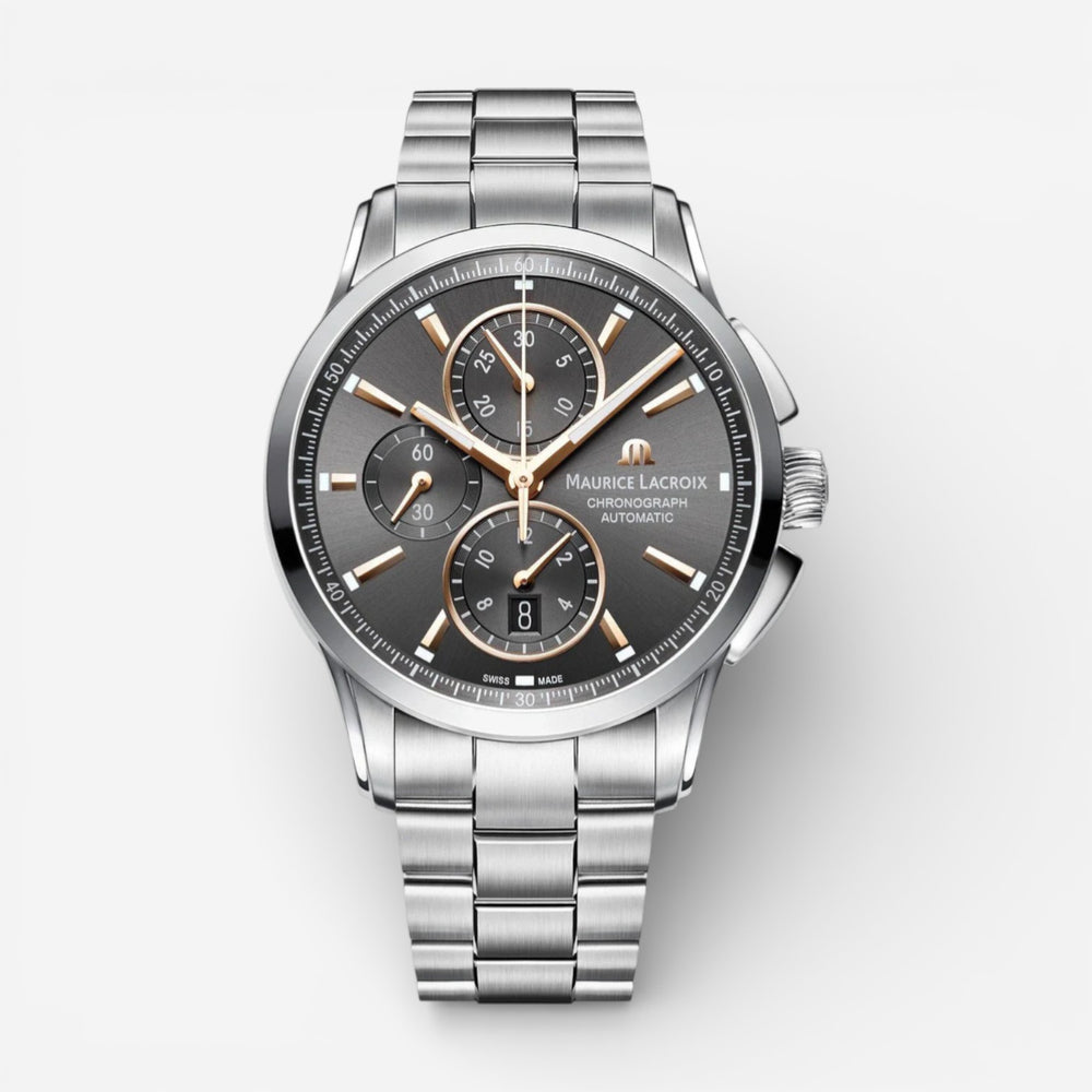 Maurice Lacroix Pontos Chronograph Stainless Steel Automatic Men's Watch PT6388-SS002-331-1 - THE SOLIST