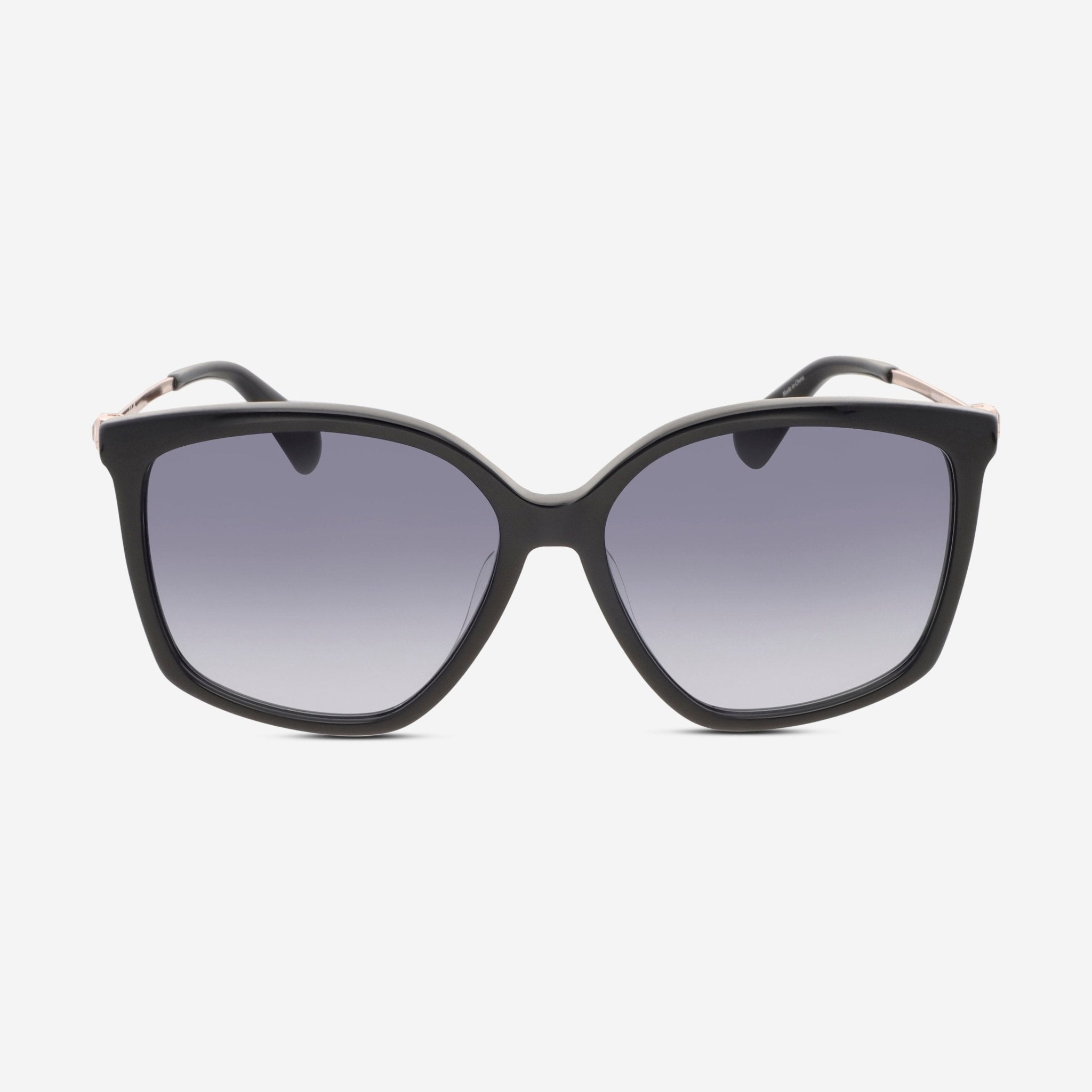 MaxMara Women's Shiny Black & Gradient Smoke Square Sunglasses MM0055 - F - THE SOLIST - MaxMara