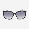 MaxMara Women's Shiny Black & Gradient Smoke Square Sunglasses MM0055 - F - THE SOLIST - MaxMara