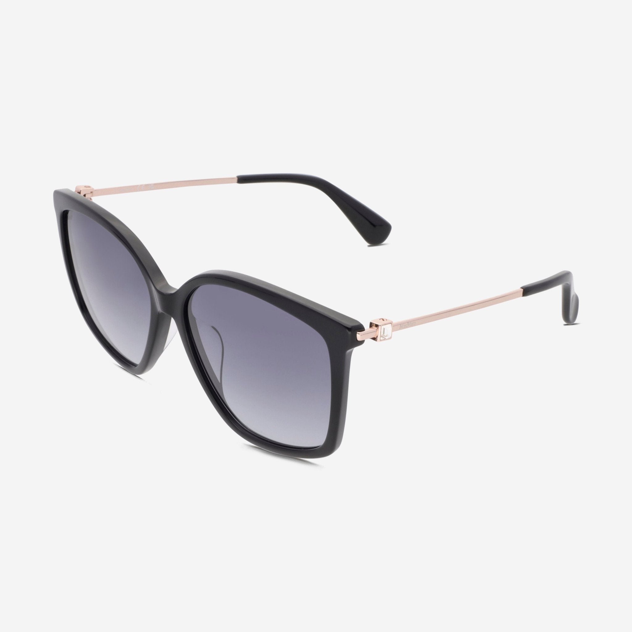 MaxMara Women's Shiny Black & Gradient Smoke Square Sunglasses MM0055 - F - THE SOLIST - MaxMara