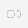Ina Mar 14K White Gold Diamond Shared Prong Hoop Earrings E1183B-FW-200F - THE SOLIST