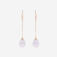 Mimi Milano Elizabeth 18K Rose Gold, Diamond & Blue Chalcedony Drop Earrings O219R820B - THE SOLIST - Mimi Milano