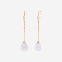 Mimi Milano Elizabeth 18K Rose Gold, Diamond & Blue Chalcedony Drop Earrings O219R820B - THE SOLIST - Mimi Milano