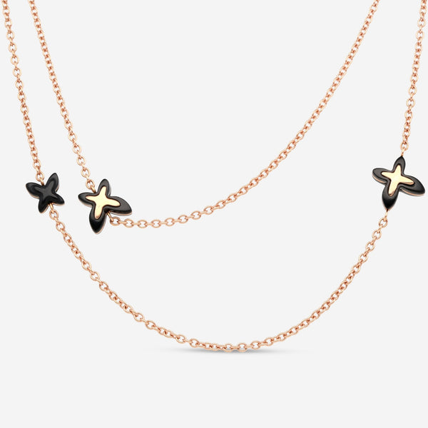 Mimi Milano Freevola 18K Rose Gold, Black Agate Necklace CXM245R8O - THE SOLIST - Mimi Milano