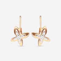 Mimi Milano Freevola 18K Rose Gold, Diamond Drop Earrings MXM322R8B - THE SOLIST - Mimi Milano