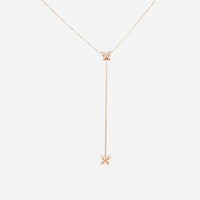 Mimi Milano Freevola 18K Rose Gold, Diamond Drop Necklace CXM368R8B - THE SOLIST - Mimi Milano