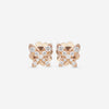Mimi Milano Freevola 18K Rose Gold, Diamond Stud Earrings OXM242R8B - THE SOLIST - Mimi Milano