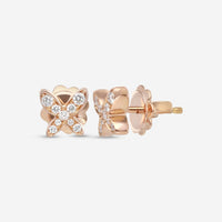 Mimi Milano Freevola 18K Rose Gold, Diamond Stud Earrings OXM242R8B - THE SOLIST - Mimi Milano