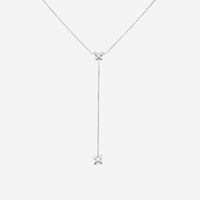 Mimi Milano Freevola 18K White Gold, Diamond Drop Necklace CXM368B8B - THE SOLIST - Mimi Milano