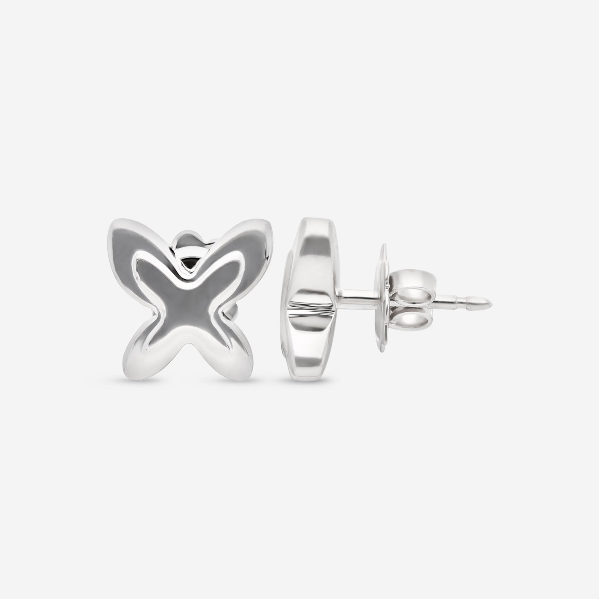 Mimi Milano Freevola 18K White Gold, Stud Earrings OXM243B8 - THE SOLIST - Mimi Milano