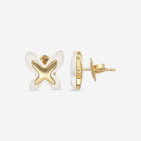 Mimi Milano Freevola 18K Yellow Gold, Kogolon Stud Earrings OXM243G8P1 - THE SOLIST - Mimi Milano