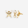 Mimi Milano Freevola 18K Yellow Gold, Kogolon Stud Earrings OXM243G8P1 - THE SOLIST - Mimi Milano